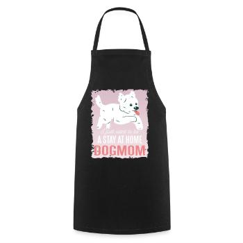 Morkie Dogmom - Cooking Apron - black - Front - AI Model Male 185 dark (185cm)