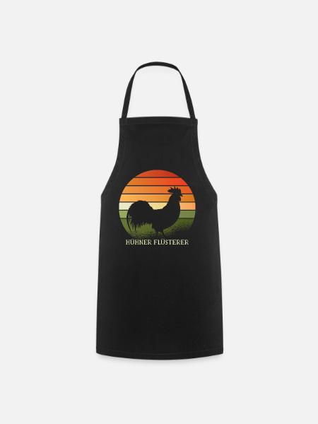 Rooster of the Chicken Whisperers - Cooking Apron - black