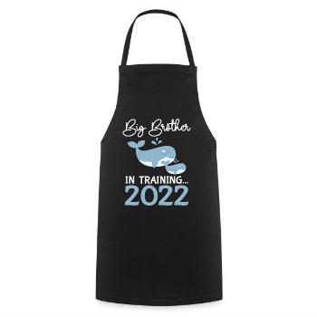 Großer Bruder 2022 Kennenlernen - Kochschürze - Schwarz - Vorne - AI Model Male 185 dark (185cm)