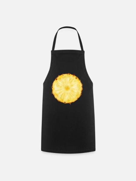 Ananas - Kochschürze - Schwarz