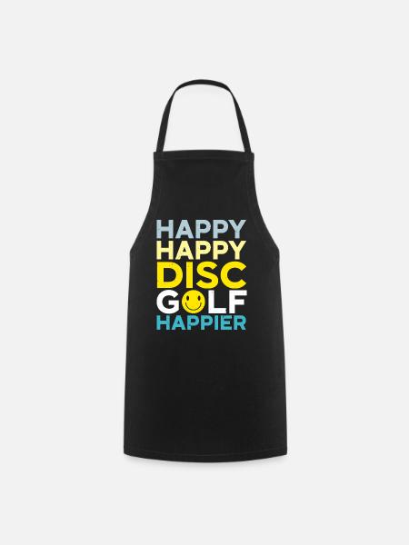 Happy Happy Disc Golf Happier Freizeit-Werfer - Kochschürze - Schwarz