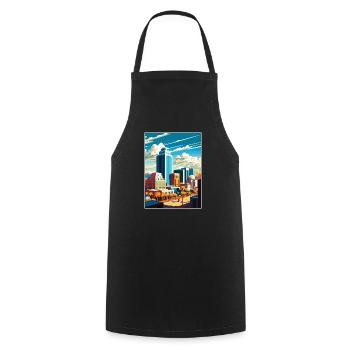 Tucson Arizona Vintage Reiseposter WPA Souvenir - Kochschürze - Schwarz - Vorne - AI Model Male 185 dark (185cm)