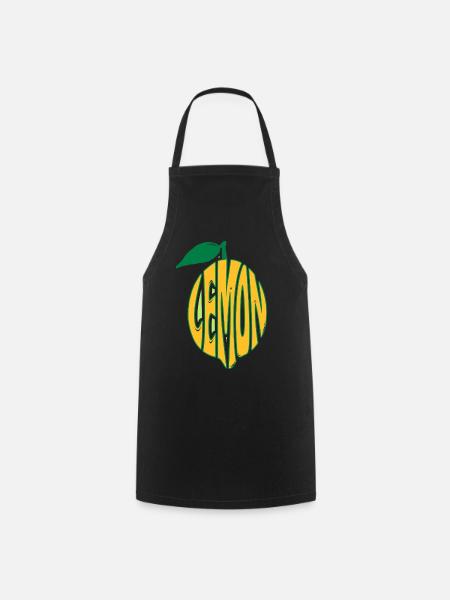 Lemon Zitrone - Kochschürze - Schwarz