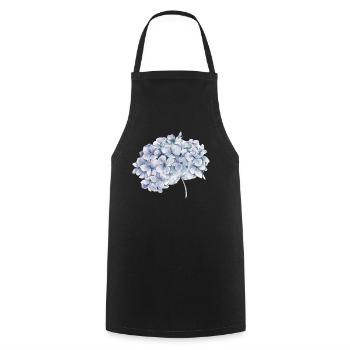 Blume - Kochschürze - Schwarz - Vorne - AI Model Male 185 dark (185cm)