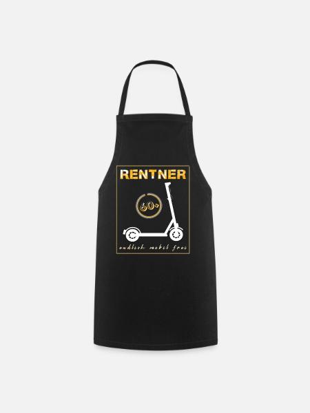 Rentner mobil - Kochschürze - Schwarz