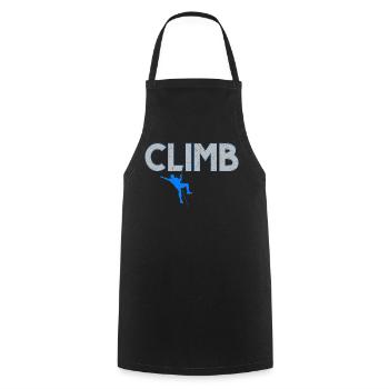 Boulderer Felskletterer Bergsteigen Bouldern - Kochschürze - Schwarz - Vorne - AI Model Male 185 dark (185cm)