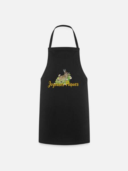 Joyeuses Paques Frohe Ostern - Kochschürze - Schwarz