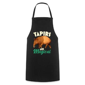 Tapire sind magisch Wildtier Tierpfleger - Kochschürze - Schwarz - Vorne - AI Model Male 185 dark (185cm)