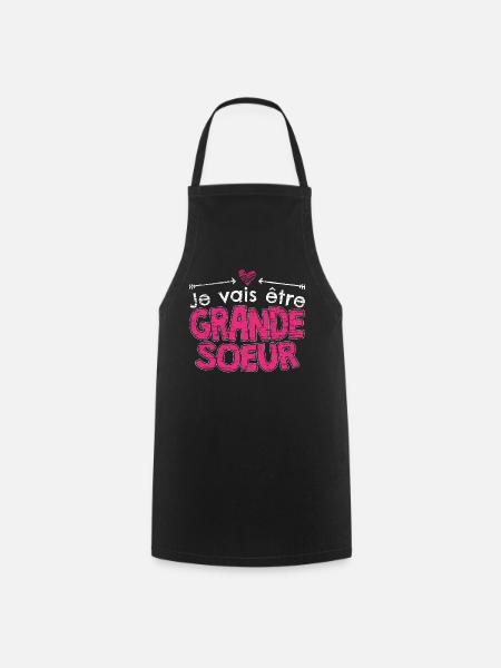 Future Grande soeur Future Bientôt - Kochschürze - Schwarz