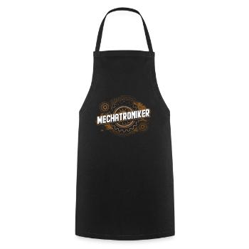 Mechatroniker - Kochschürze - Schwarz - Vorne - AI Model Male 185 dark (185cm)