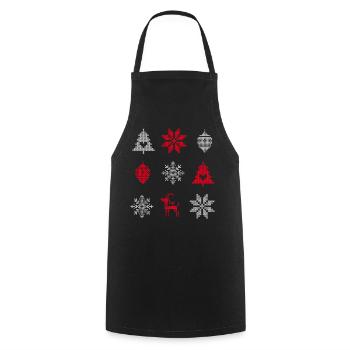 Advent - Kochschürze - Schwarz - Vorne - AI Model Male 185 dark (185cm)