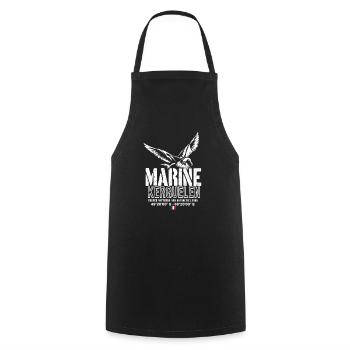 Kerguelen Marine Patch - Kochschürze - Schwarz - Vorne - AI Model Male 185 dark (185cm)