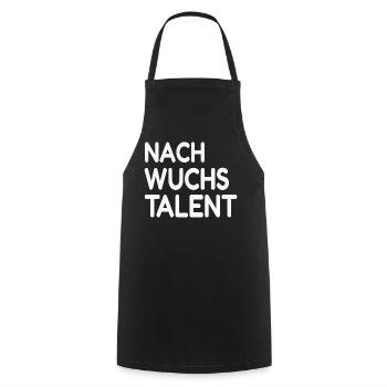 Nachwuchstalent  Talent Anfänger - Kochschürze - Schwarz - Vorne - AI Model Male 185 dark (185cm)