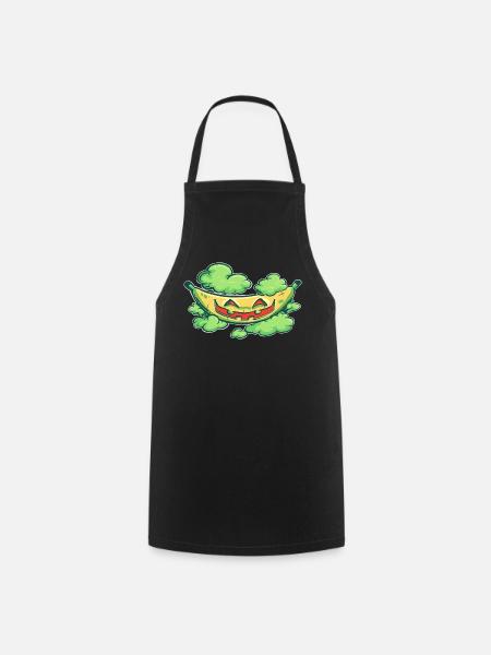 Halloween-Banane - Kochschürze - Schwarz
