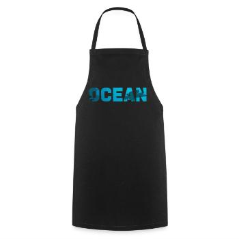 Ocean Tauchen Taucher Scuba Diving Unterwasser - Kochschürze - Schwarz - Vorne - AI Model Male 185 dark (185cm)