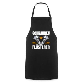 Schrauben Flüsterer - Kochschürze - Schwarz - Vorne - AI Model Male 185 dark (185cm)