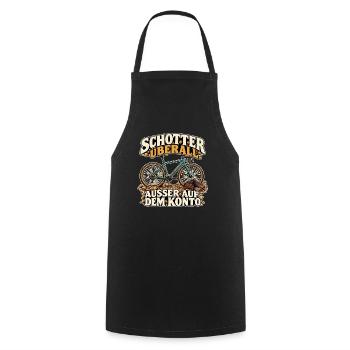 Schotter ohne Guthaben - Kochschürze - Schwarz - Vorne - AI Model Male 185 dark (185cm)
