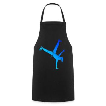 Geschenkidee für die Hip-Hop-Tänzerin mit B-Boying - Kochschürze - Schwarz - Vorne - AI Model Male 185 dark (185cm)