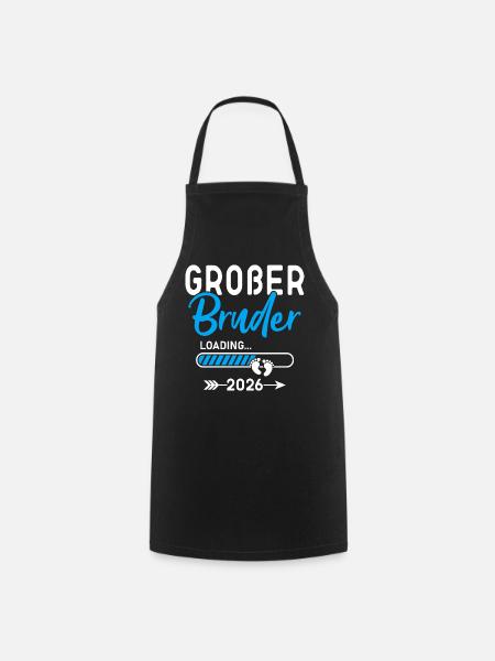Großer Bruder 2026 Werdender Großer Bruder - Kochschürze - Schwarz