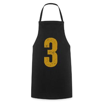 3 - Kochschürze - Schwarz - Vorne - AI Model Male 185 dark (185cm)