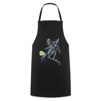 Blitzskelett-Pickleball - Kochschürze - Schwarz - Vorne - AI Model Male 185 dark (185cm)