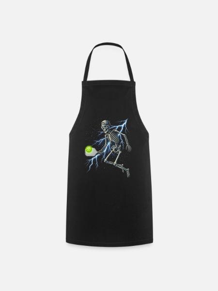 Blitzskelett-Pickleball - Kochschürze - Schwarz
