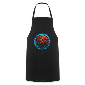 Basketball Ball Steamwave - Kochschürze - Schwarz - Vorne - AI Model Male 185 dark (185cm)