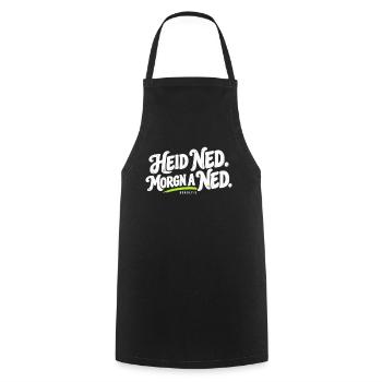 Heid ned Morgn ned Dialekt Shirt - Kochschürze - Schwarz - Vorne - AI Model Male 185 dark (185cm)