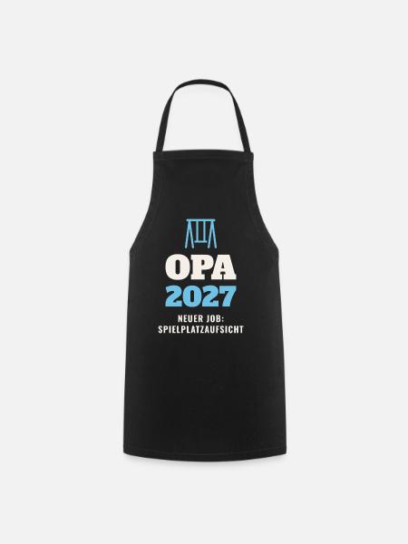 Opa 2027 - Kochschürze - Schwarz