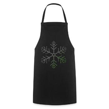 Binärcode Schneeflocke Programmierer Informatik - Kochschürze - Schwarz - Vorne - AI Model Male 185 dark (185cm)