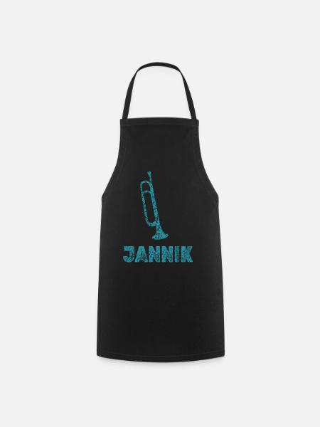 Geschenk für Jannik - Kochschürze - Schwarz