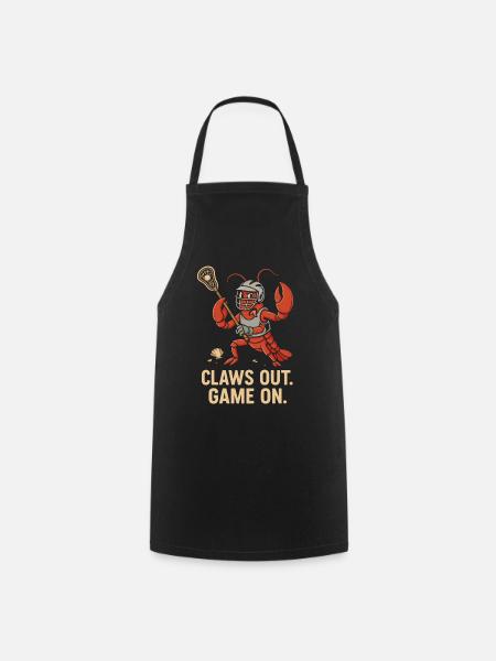 Claws out. Game on - Kochschürze - Schwarz