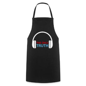 Only Truth Headphones Logo T-Shirt - Kochschürze - Schwarz - Vorne - AI Model Male 185 dark (185cm)