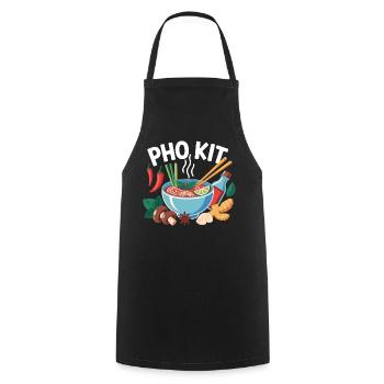 Pho Kit Lustige Vietnamesische Essensliebhaber - Kochschürze - Schwarz - Vorne - AI Model Male 185 dark (185cm)