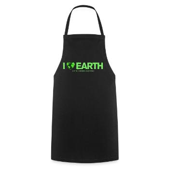 I Love Earth It's Complicated Umwelt Spruch - Kochschürze - Schwarz - Vorne - AI Model Male 185 dark (185cm)