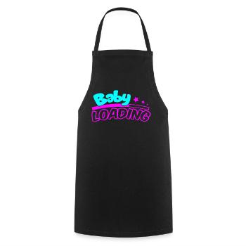 Baby Loading Neon Logo - Kochschürze - Schwarz - Vorne - AI Model Male 185 dark (185cm)