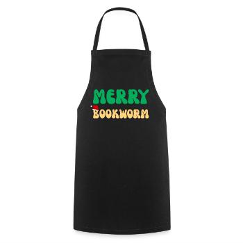 Lese-Tote-Tasse Ästhetisches Buch-Nerd-Geschenk - Kochschürze - Schwarz - Vorne - AI Model Male 185 dark (185cm)