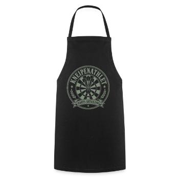 Darts Shirt Kneipenathlet, Hoodie, Mütze, Tasse  - Kochschürze - Schwarz - Vorne - AI Model Male 185 dark (185cm)