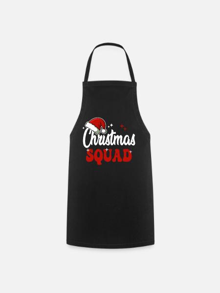 Weihnachtsmannschaft - Kochschürze - Schwarz