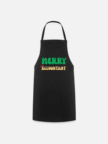 Frohe Buchhalter-Weihnachtspullover CPA-Bürogeschenk - Kochschürze - Schwarz