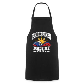 Pinoy Stolz Philippinen Amerikanische Wurzeln - Kochschürze - Schwarz - Vorne - AI Model Male 185 dark (185cm)