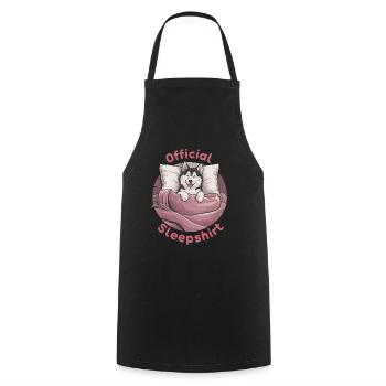 Offizielles Husky-schlafshirt - Kochschürze - Schwarz - Vorne - AI Model Male 185 dark (185cm)