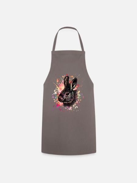 Hase - Kochschürze - Grau