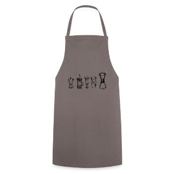Alternative Coffee - Cooking Apron - grey - Front - AI Model Male 185 dark (185cm)