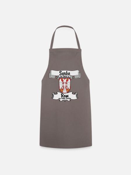 Serbe de naissance. Rome par la grâce de Dieu. - Tablier de cuisine - gris