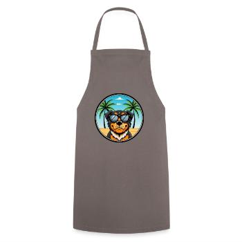Lunettes de soleil Rottweiler Dog Cartoon Summer Beach - Tablier de cuisine - gris - Devant - AI Model Male 185 dark (185cm)