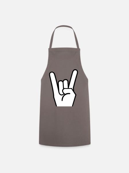 Rock hand - Kochschürze - Grau