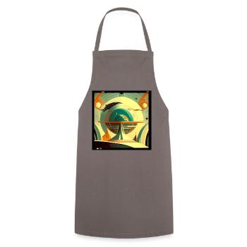 Planet neu erfunden - Kochschürze - Grau - Vorne - AI Model Male 185 dark (185cm)