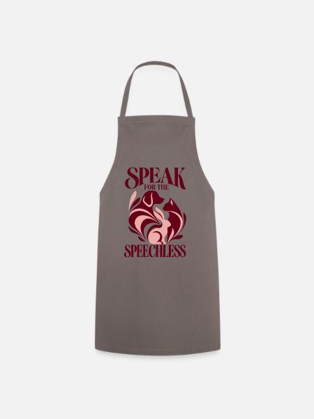 Speak For The Speechless - Kochschürze - Grau