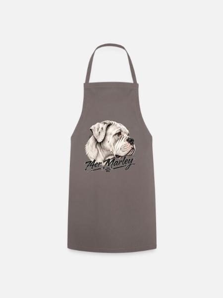 Bulldog Soul – 74er Marley® - Kochschürze - Grau